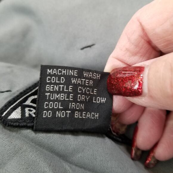 Ridge Black Nylon Hiking Pants Side Leg Zippers Elastic Adjustable Waist Size XL - Picture 11 of 11